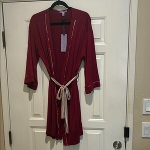 Hale Bob Burgundy Women's bamboo robe